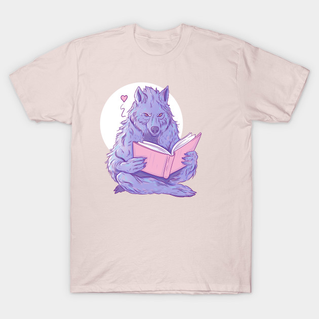 Werewolf reading a book by Jess Adams